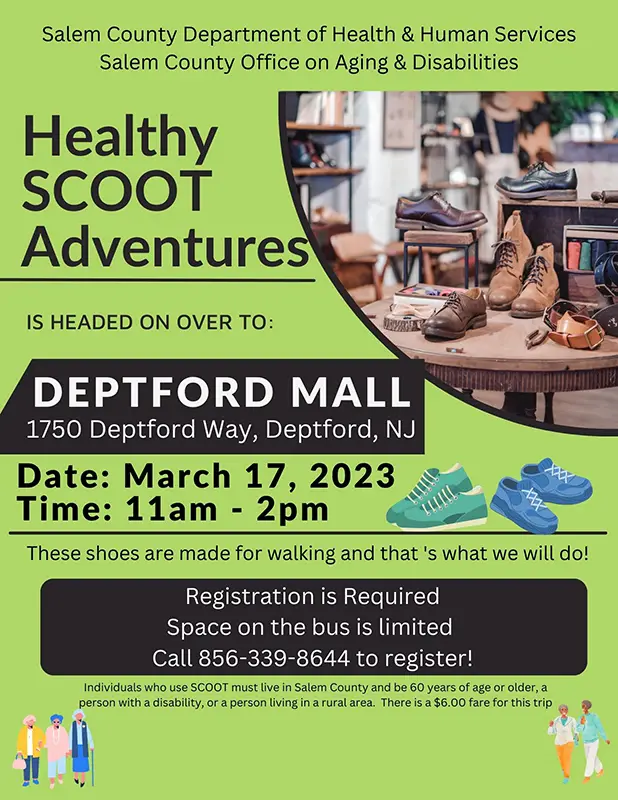 Healthy SCOOT Adventures Headed to Deptford Mall